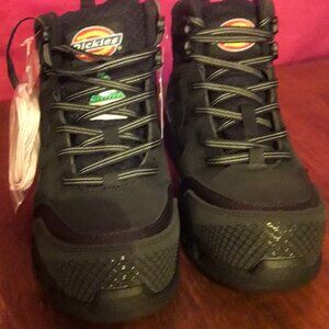 BNIB Women's Ladies Dickies Avis 6 Inch Steel Toe Work Boots - Black, Size 6